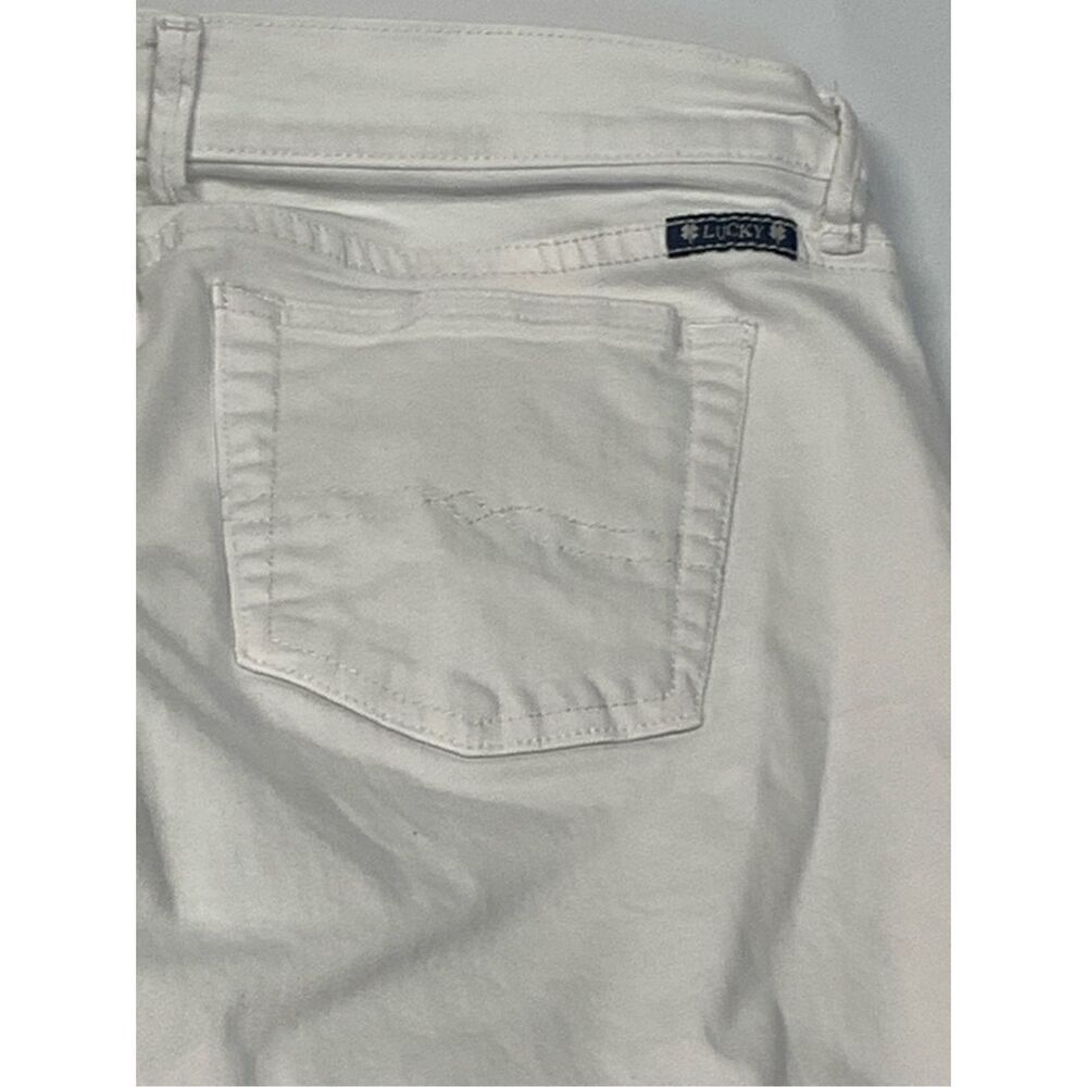 006 lucky brand white denim jean sweet’n crop size 10/30 - Picture 7 of 8